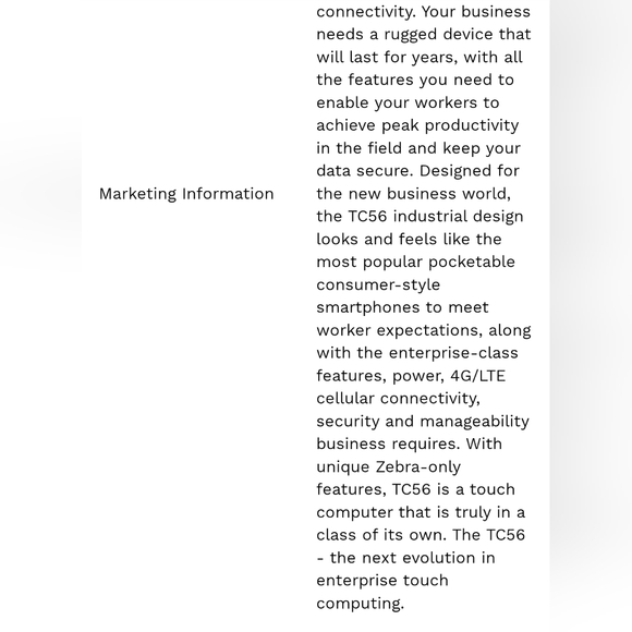 Zebra TC 56 Mobil Computer - Picture 3 of 6